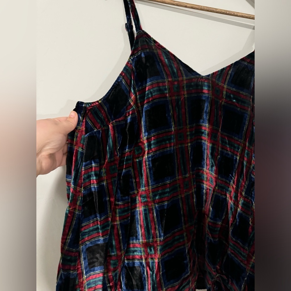 Torrid - Plaid Velvet Swing Cami - Picture 4 of 11